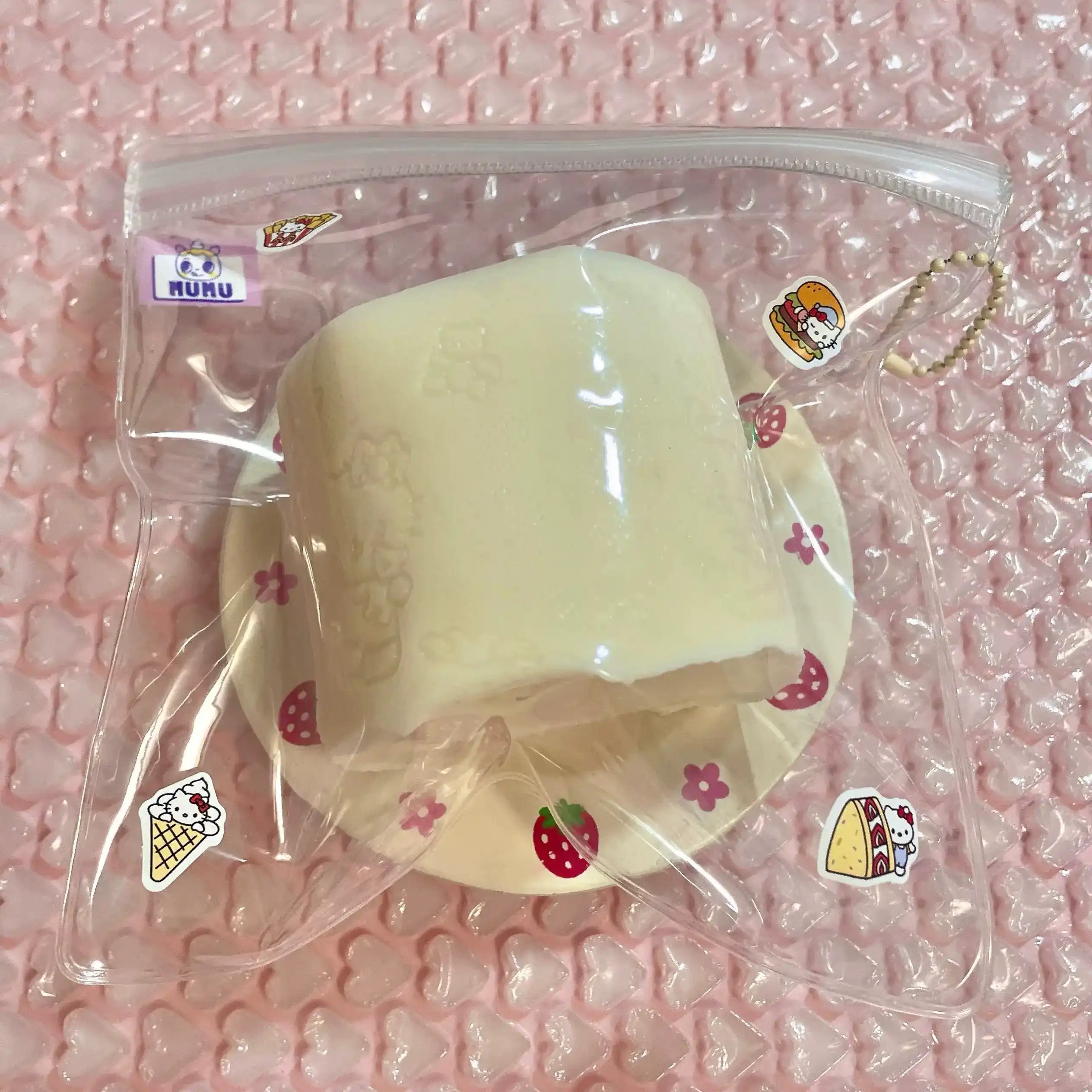 Cat Print Roll Squishy – Kawaii Handmade Squishy Toy