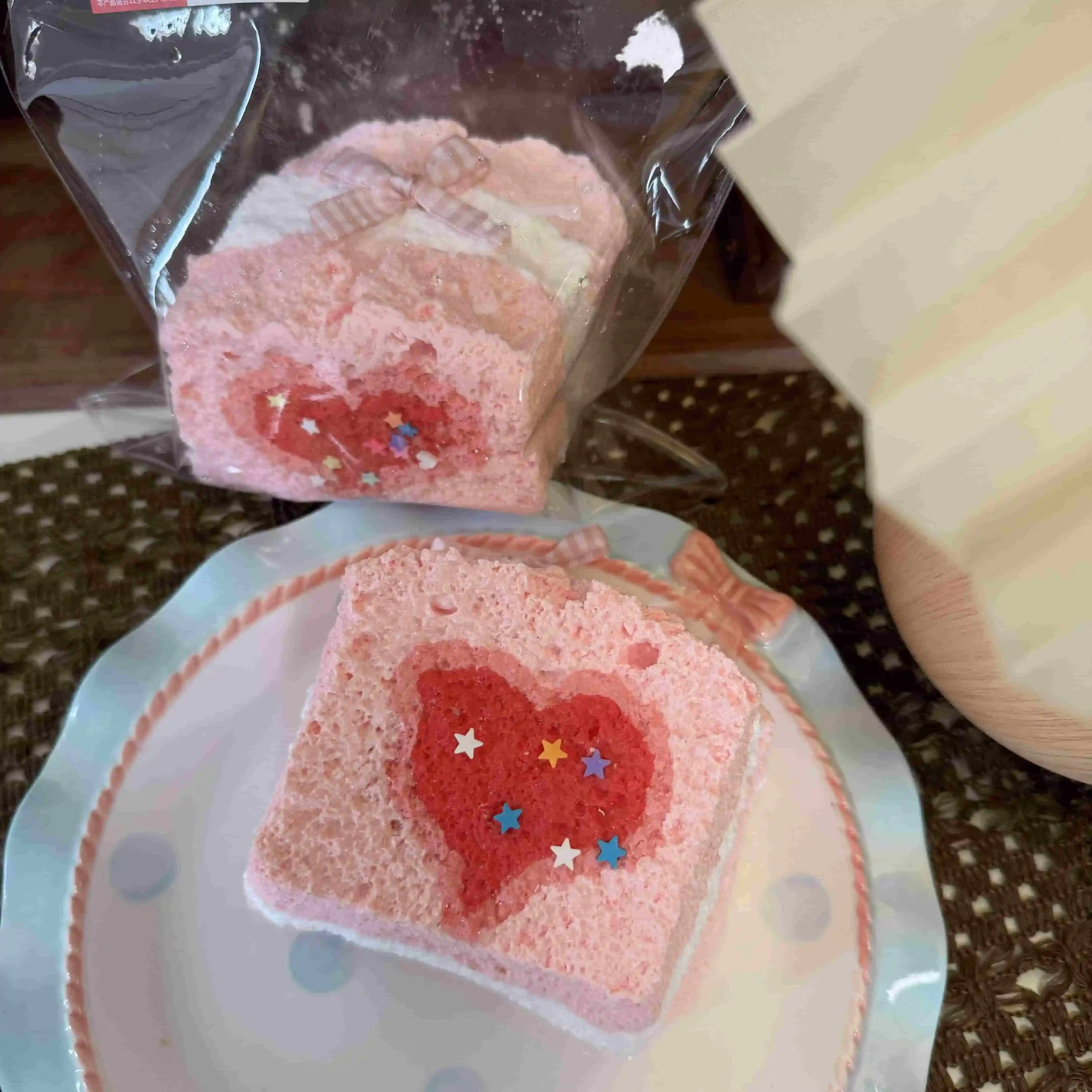 Triple Love Toast – handmade by Gigglesquishy